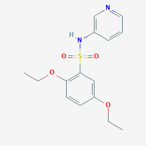 molecular formula C15H18N2O4S B5718096 2,5-diethoxy-N-3-pyridinylbenzenesulfonamide 