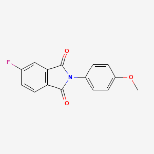 molecular formula C15H10FNO3 B5718104 5-fluoro-2-(4-methoxyphenyl)-1H-isoindole-1,3(2H)-dione 