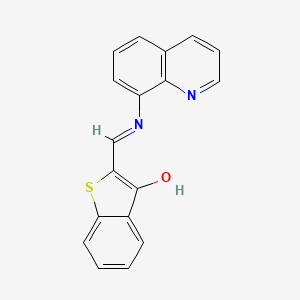 molecular formula C18H12N2OS B5718114 2-[(8-quinolinylamino)methylene]-1-benzothiophen-3(2H)-one 