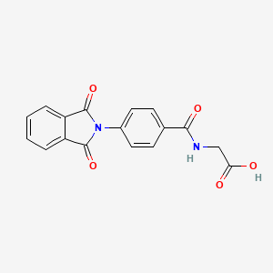 B5718127 N-[4-(1,3-dioxo-1,3-dihydro-2H-isoindol-2-yl)benzoyl]glycine CAS No. 115978-01-3