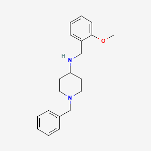 molecular formula C20H26N2O B5718156 1-benzyl-N-(2-methoxybenzyl)-4-piperidinamine 