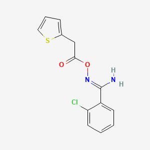 2-chloro-N'-[(2-thienylacetyl)oxy]benzenecarboximidamide