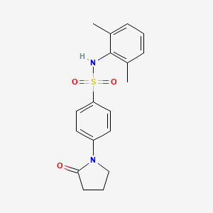 molecular formula C18H20N2O3S B5718198 N-(2,6-dimethylphenyl)-4-(2-oxo-1-pyrrolidinyl)benzenesulfonamide 