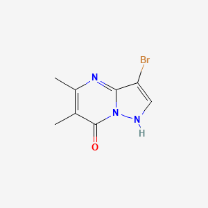B571820 3-Bromo-5,6-dimethylpyrazolo[1,5-a]pyrimidin-7(4H)-one CAS No. 1310318-42-3