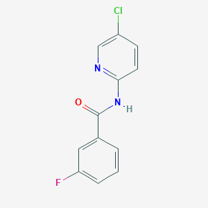 molecular formula C12H8ClFN2O B5718211 N-(5-chloro-2-pyridinyl)-3-fluorobenzamide 