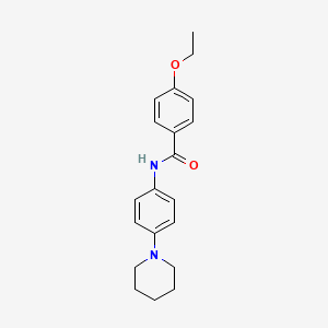 molecular formula C20H24N2O2 B5718215 4-ethoxy-N-[4-(1-piperidinyl)phenyl]benzamide 