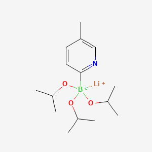 molecular formula C15H27BLiNO3 B571823 Lithium triisopropyl 2-(5-methylpyridyl)borate CAS No. 1256364-31-4