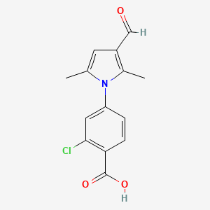 molecular formula C14H12ClNO3 B5718241 2-chloro-4-(3-formyl-2,5-dimethyl-1H-pyrrol-1-yl)benzoic acid 