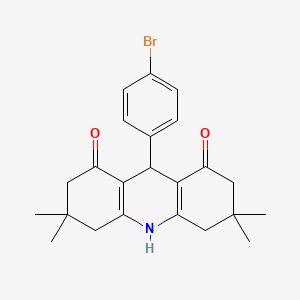 molecular formula C23H26BrNO2 B5718245 9-(4-bromophenyl)-3,3,6,6-tetramethyl-3,4,6,7,9,10-hexahydro-1,8(2H,5H)-acridinedione CAS No. 136203-54-8