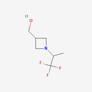 B571825 [1-(2,2,2-Trifluoro-1-methyl-ethyl)-azetidin-3-YL]-methanol CAS No. 1263285-99-9