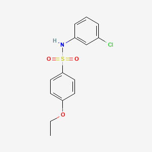 molecular formula C14H14ClNO3S B5718260 N-(3-chlorophenyl)-4-ethoxybenzenesulfonamide 
