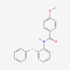 molecular formula C20H17NO2S B5718262 4-methoxy-N-[2-(phenylthio)phenyl]benzamide 