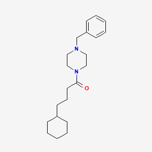 molecular formula C21H32N2O B5718290 1-benzyl-4-(4-cyclohexylbutanoyl)piperazine 