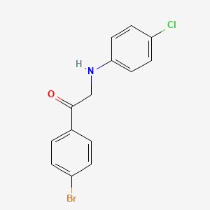 molecular formula C14H11BrClNO B5718292 1-(4-bromophenyl)-2-[(4-chlorophenyl)amino]ethanone CAS No. 2816-87-7