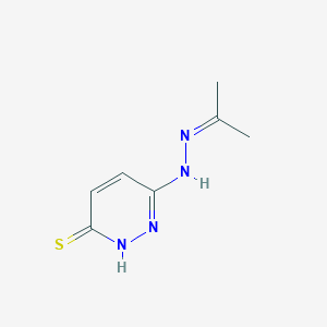 molecular formula C7H10N4S B5718304 acetone (6-thioxo-1,6-dihydro-3-pyridazinyl)hydrazone 