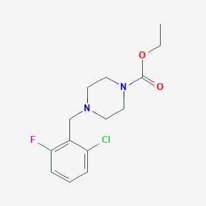 molecular formula C14H18ClFN2O2 B5718324 ethyl 4-(2-chloro-6-fluorobenzyl)-1-piperazinecarboxylate 