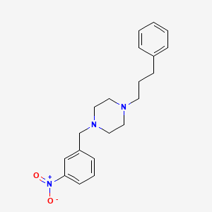 molecular formula C20H25N3O2 B5718336 1-(3-nitrobenzyl)-4-(3-phenylpropyl)piperazine 
