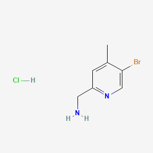 B571834 (5-Bromo-4-methylpyridin-2-yl)methanamine hydrochloride CAS No. 1257535-47-9