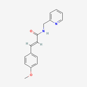 molecular formula C16H16N2O2 B5718353 3-(4-methoxyphenyl)-N-(2-pyridinylmethyl)acrylamide 