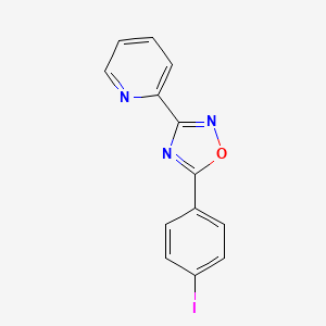 2-[5-(4-iodophenyl)-1,2,4-oxadiazol-3-yl]pyridine