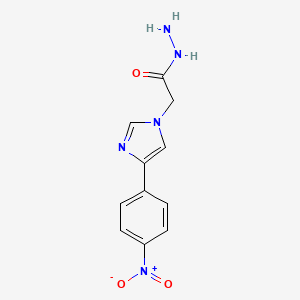 molecular formula C11H11N5O3 B5718361 2-[4-(4-nitrophenyl)-1H-imidazol-1-yl]acetohydrazide 