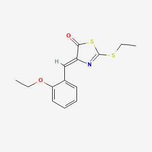 molecular formula C14H15NO2S2 B5718366 4-(2-ethoxybenzylidene)-2-(ethylthio)-1,3-thiazol-5(4H)-one 