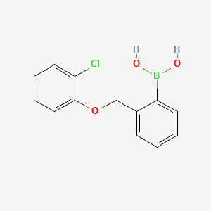 molecular formula C13H12BClO3 B571837 (2-((2-Chlorophenoxy)methyl)phenyl)boronic acid CAS No. 1256358-68-5
