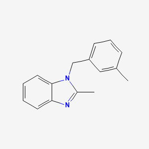 molecular formula C16H16N2 B5718371 2-methyl-1-(3-methylbenzyl)-1H-benzimidazole 