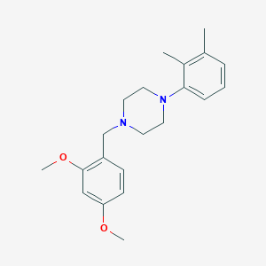 molecular formula C21H28N2O2 B5718378 1-(2,4-dimethoxybenzyl)-4-(2,3-dimethylphenyl)piperazine 