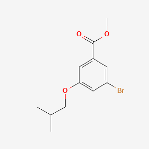 molecular formula C12H15BrO3 B571839 Methyl 3-bromo-5-isobutoxybenzoate CAS No. 1255574-35-6