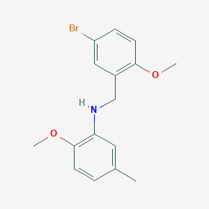 molecular formula C16H18BrNO2 B5718391 (5-bromo-2-methoxybenzyl)(2-methoxy-5-methylphenyl)amine 