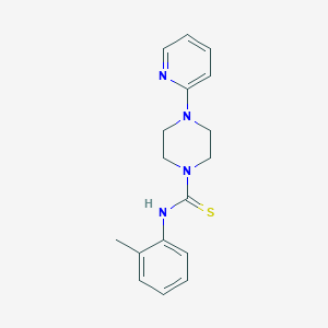 molecular formula C17H20N4S B5718436 N-(2-methylphenyl)-4-(2-pyridinyl)-1-piperazinecarbothioamide 