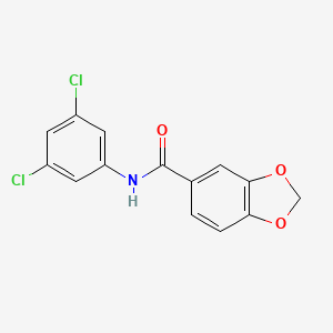 molecular formula C14H9Cl2NO3 B5718461 N-(3,5-dichlorophenyl)-1,3-benzodioxole-5-carboxamide 