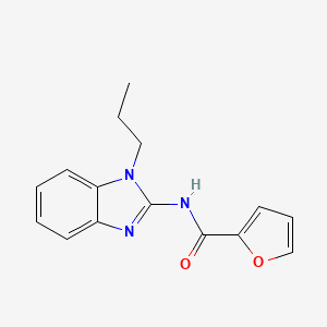 molecular formula C15H15N3O2 B5718471 N-(1-propyl-1H-benzimidazol-2-yl)-2-furamide 