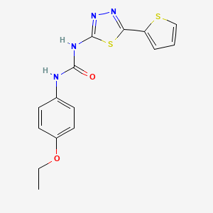 molecular formula C15H14N4O2S2 B5718474 N-(4-ethoxyphenyl)-N'-[5-(2-thienyl)-1,3,4-thiadiazol-2-yl]urea 