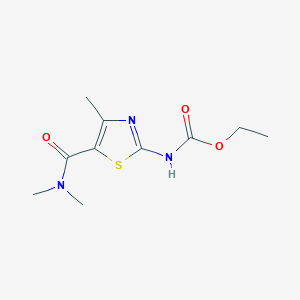 molecular formula C10H15N3O3S B5718481 ethyl {5-[(dimethylamino)carbonyl]-4-methyl-1,3-thiazol-2-yl}carbamate 