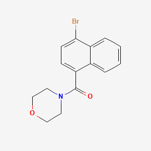 molecular formula C15H14BrNO2 B571850 4-[(4-溴萘-1-基)羰基]吗啉 CAS No. 1365272-45-2