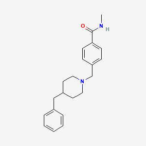 molecular formula C21H26N2O B5718535 4-[(4-benzyl-1-piperidinyl)methyl]-N-methylbenzamide 