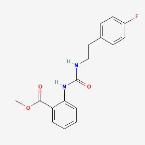 molecular formula C17H17FN2O3 B5718541 methyl 2-[({[2-(4-fluorophenyl)ethyl]amino}carbonyl)amino]benzoate 