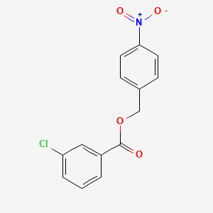 molecular formula C14H10ClNO4 B5718542 4-nitrobenzyl 3-chlorobenzoate 
