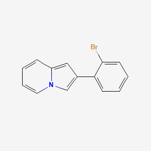 molecular formula C14H10BrN B5718576 2-(2-bromophenyl)indolizine 