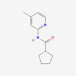 molecular formula C12H16N2O B5718591 N-(4-methyl-2-pyridinyl)cyclopentanecarboxamide 