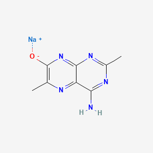 molecular formula C8H8N5NaO B571860 4-氨基-2,6-二甲基蝶啶-7-醇钠 CAS No. 1216633-22-5