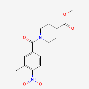molecular formula C15H18N2O5 B5718624 methyl 1-(3-methyl-4-nitrobenzoyl)-4-piperidinecarboxylate CAS No. 349621-32-5