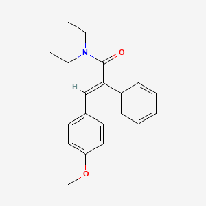 molecular formula C20H23NO2 B5718647 N,N-diethyl-3-(4-methoxyphenyl)-2-phenylacrylamide 