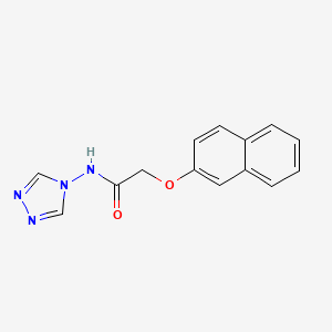 molecular formula C14H12N4O2 B5718660 2-(2-naphthyloxy)-N-4H-1,2,4-triazol-4-ylacetamide 