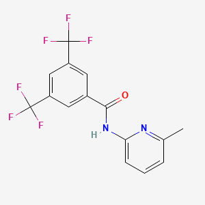 molecular formula C15H10F6N2O B5718669 N-(6-methyl-2-pyridinyl)-3,5-bis(trifluoromethyl)benzamide 