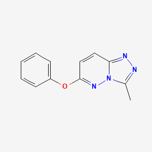 molecular formula C12H10N4O B5718683 3-methyl-6-phenoxy[1,2,4]triazolo[4,3-b]pyridazine 