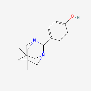 molecular formula C16H22N2O B5718700 4-(5,7-dimethyl-1,3-diazatricyclo[3.3.1.1~3,7~]dec-2-yl)phenol 
