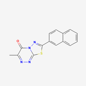 3-methyl-7-(2-naphthyl)-4H-[1,3,4]thiadiazolo[2,3-c][1,2,4]triazin-4-one